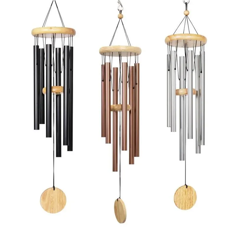 28‑inch Assorted Metal & Wood Outdoor Wind Chime – Handcrafted Garden Sound Décor