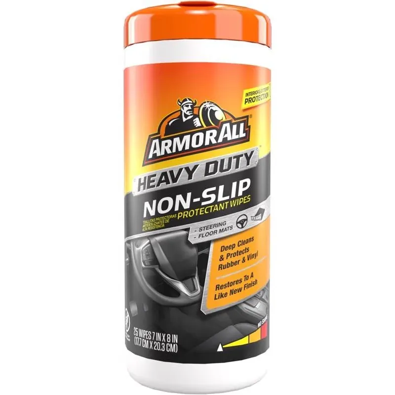 Heavy‑duty No‑slip Floor‑mat Protectant Wipes – 25 Count