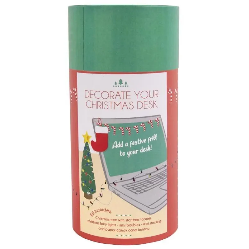 Multicolored Christmas Desk Décor – Festive Holiday Accent