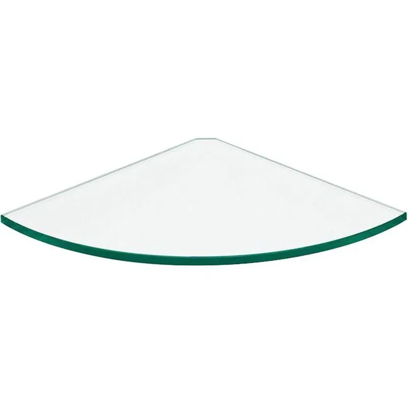 10 In. X 10 In. X 5/16 In. Clear Corner Glass Line Shelf By Dolle