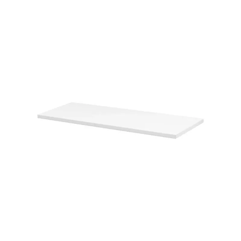 White Melamine Shelf Board – 31.5" Wide X 9.8" Deep, 0.75" Thick, 33 lb Load Capacity