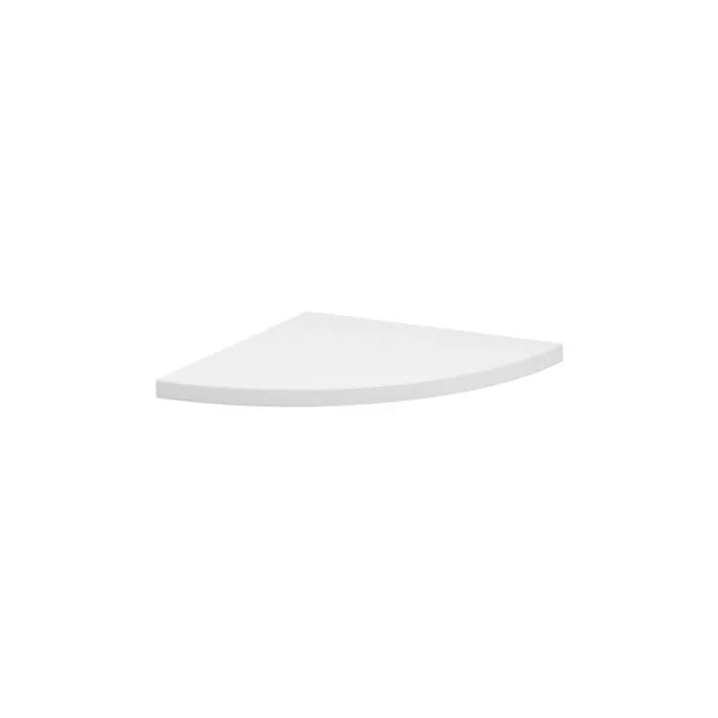 Dolle Lite White Corner Shelf – 12‑inch Square, 33 lb Capacity