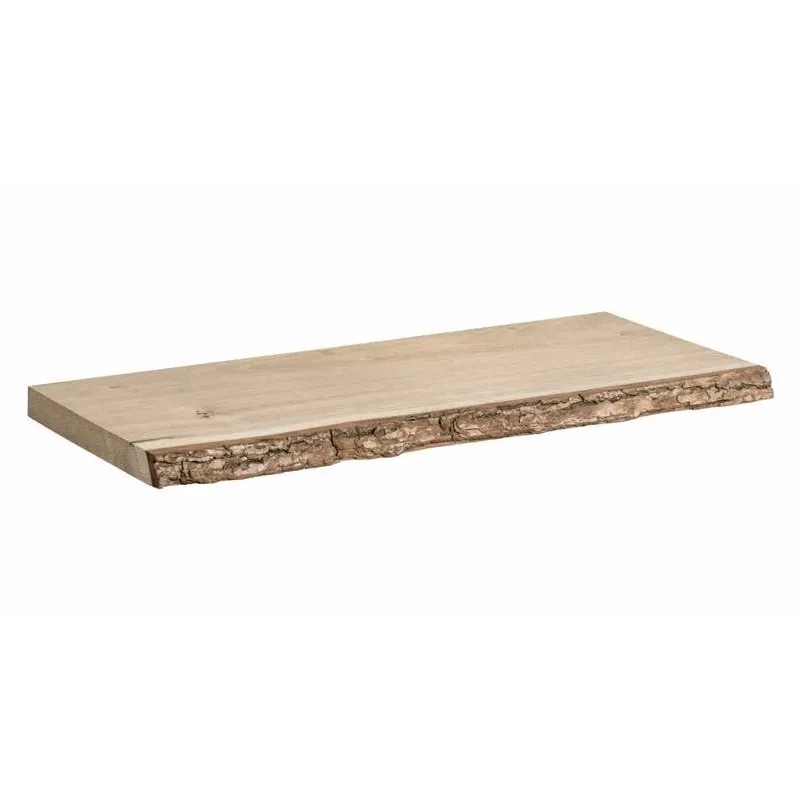 Lite Nature Brown Wood Shelf Board – 0.98" Thick, 23.6" Wide, 7.9" Deep, 33 lb Capacity