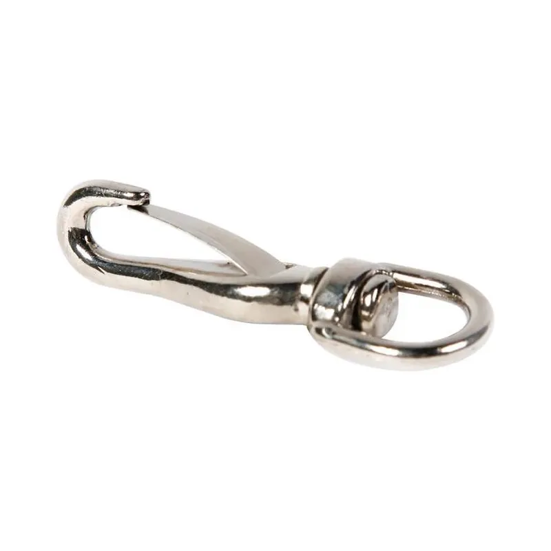 30‑lb Nickel‑plated Die‑cast Spring Snap – 2.5‑in Length