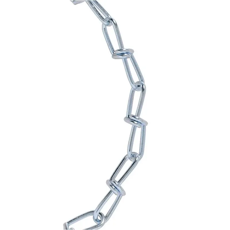 Heavy‑duty 3/0 Double Loop Galvanized Carbon Steel Chain – 20 ft Length