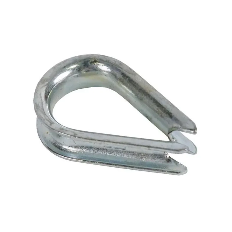 Heavy‑duty Zinc‑plated Steel Wire Rope Thimble – 5/8 in. Eye