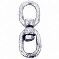 3/8 Inch Chain Swivel - Drop Forged Steel With Zinc Plating