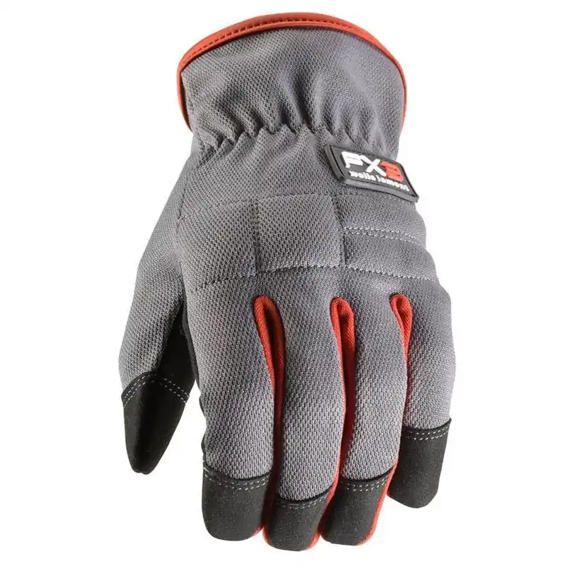 Fx3 Men’s Heat‑resistant Work Gloves – Gray/red, Medium