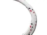 5811645 Double Braided Polyester Rope 1/2" X 100‘ White With Red And Black
