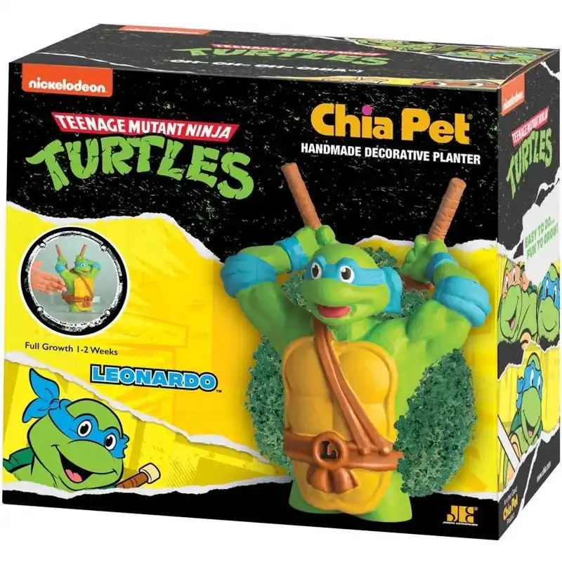 Teenage Mutant Ninja Turtles Clay Chia Pet Decorative Planter – Fun Plant Holder