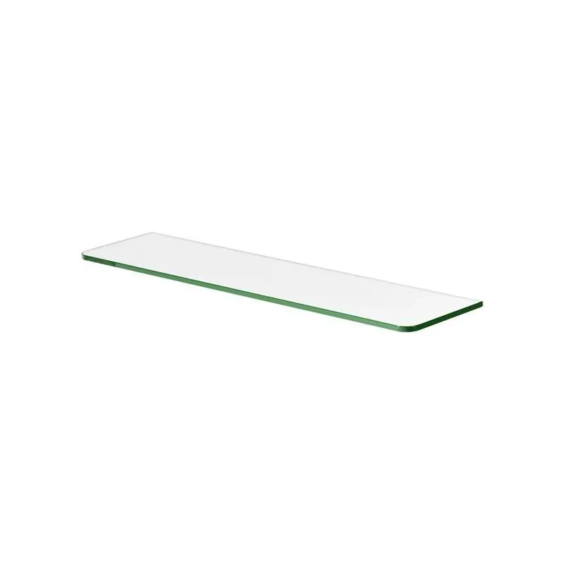 Clear Glass Shelf – 23.6" Wide, 5.9" Deep, 0.31" Thick, 11 lb Capacity