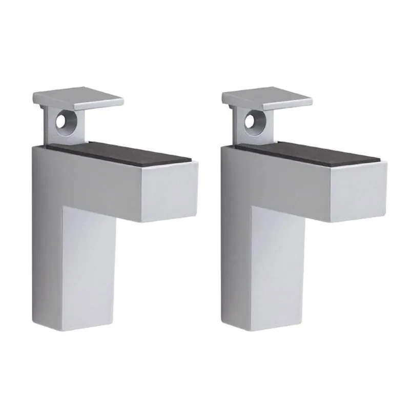 Silver Metal Shelf Clip – 4.4" X 0.9" X 2.6" Heavy‑duty Bracket (pack Of 2)