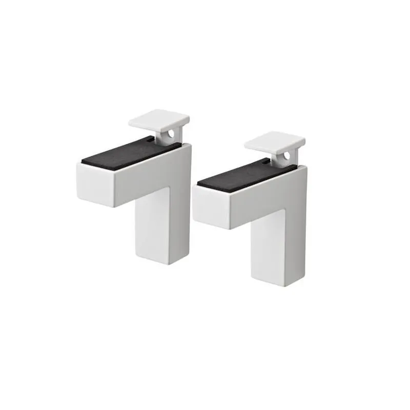 White Powder‑coated Metal Shelf Brackets – 4.4" × 0.9" × 2.6", 66 lb Capacity (pack Of 2)