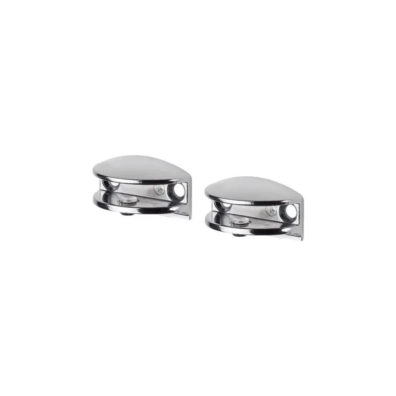 Silver Metal Shelf Brackets – 1.6" × 1.6" × 0.8", Pack Of 2