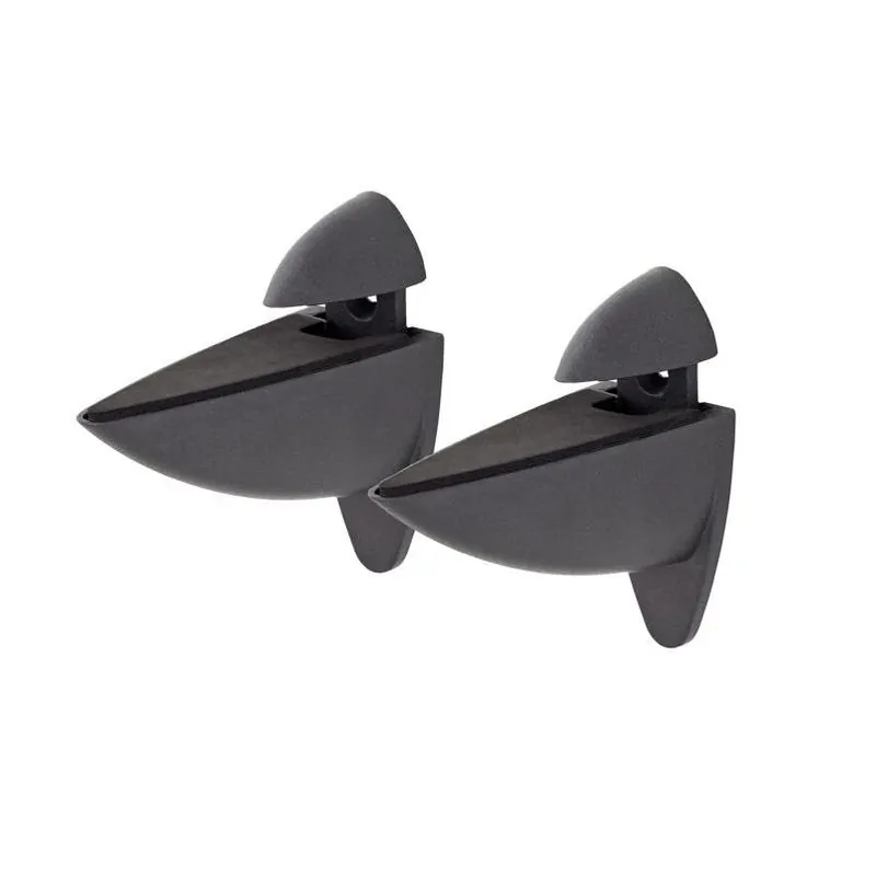 Ara Black Metal Shelf Clip – 4.5" H × 1.8" W × 4.1" D, 33‑lb Capacity