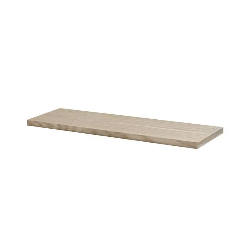 Lite Feelwood Oak Particle Board Wall Shelf – 23.6in Wide Decorative Shelf