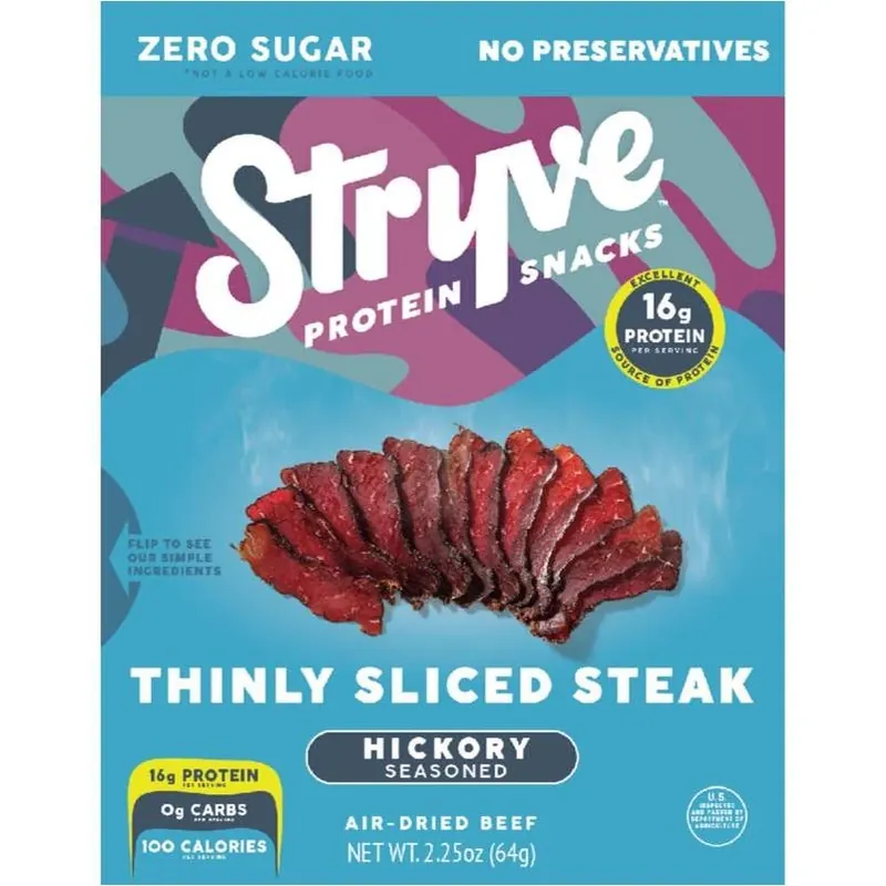 Hickory‑seasoned Beef Biltong Strips – 2 oz High‑protein Snack