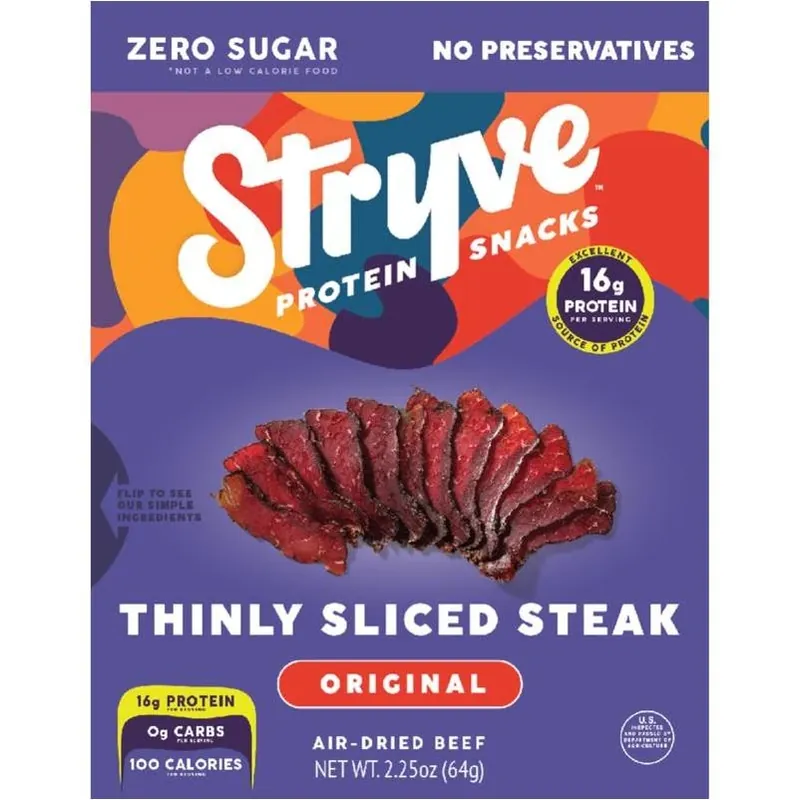Original Beef Biltong Strips – 2 oz High‑protein Snack Bag