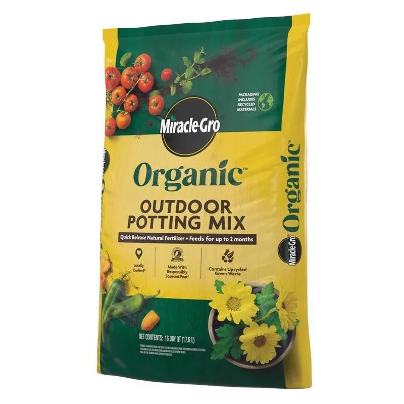 Miracle‑gro Organic All‑purpose Potting Mix – 16‑quart Bag