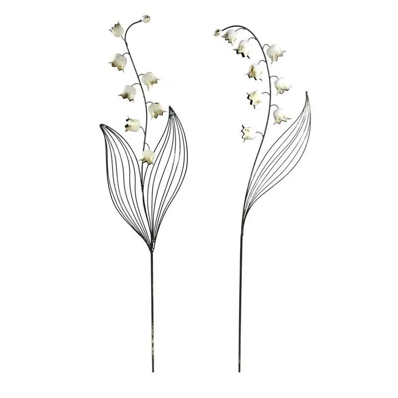 Vibrant Metal Flower Garden Stake – 58" Tall, 12" Wide, Multicolor Outdoor Decor