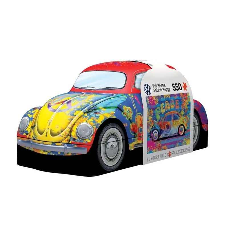550‑piece Vw Beetle Splash Buggy Puzzle In Collectible Tin – Multicolor Edition