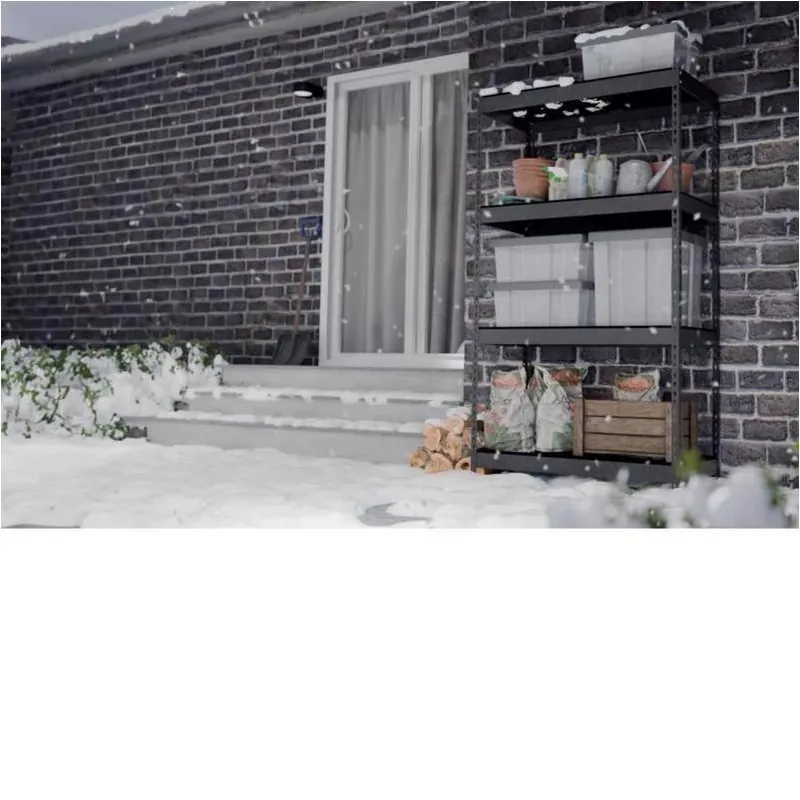 Heavy‑duty Gray Steel Shelving Unit – 71" H × 29.5" W × 20" D, 4 Adjustable Shelves, 400 lb Capacity