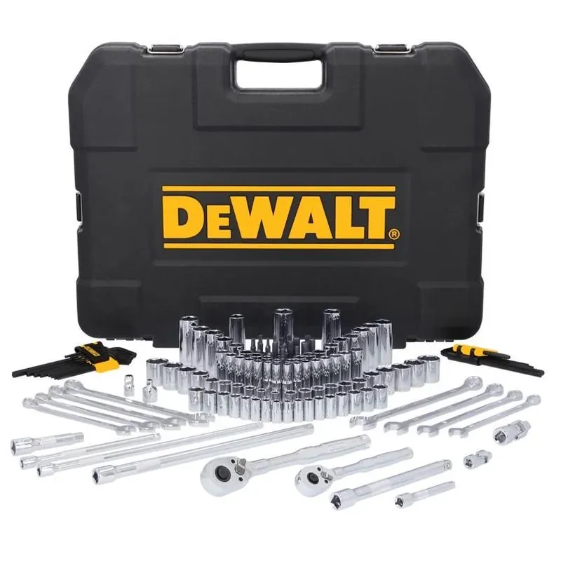 Toughseries 140‑piece 1/4‑ & 3/8‑in Drive Metric/sae Mechanic Tool Set – Chrome Vanadium