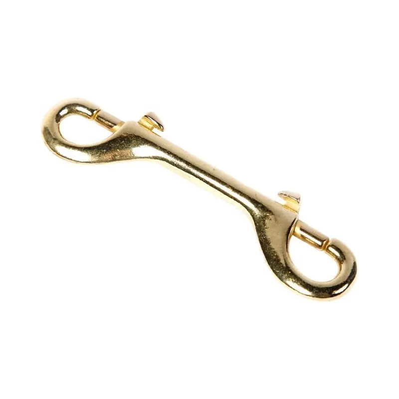 100 lb Bronze Bolt Snap – 4.75‑in Yellow Hook