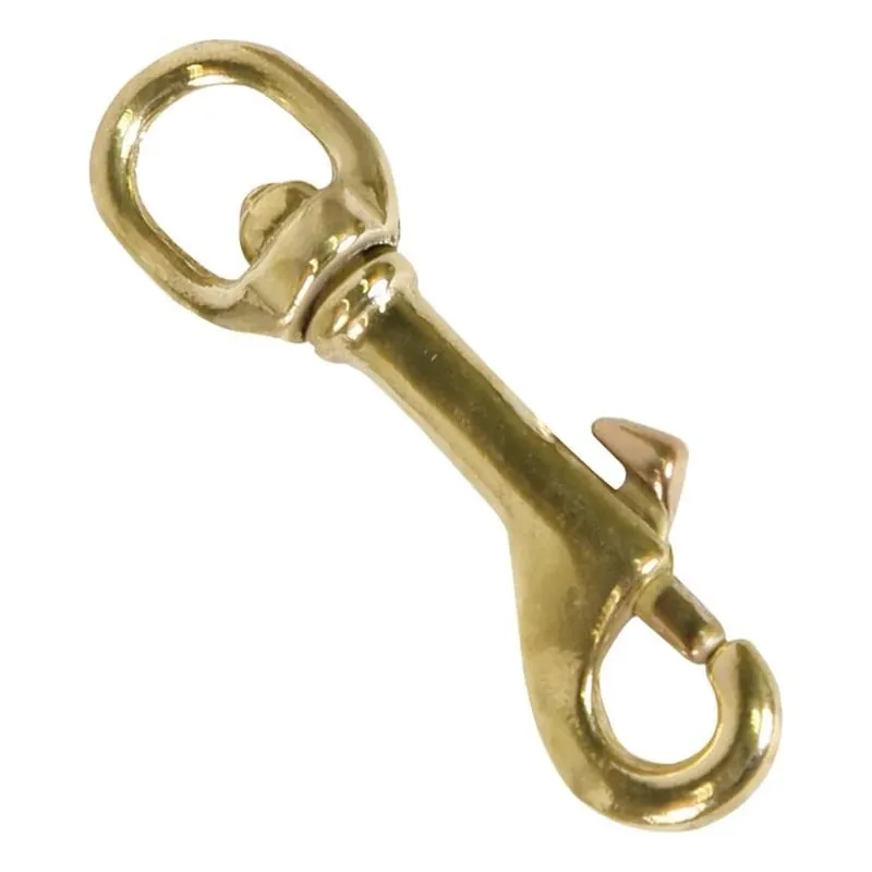 80 lb Bronze Bolt Snap – Yellow‑finished Heavy‑duty Chain Connector