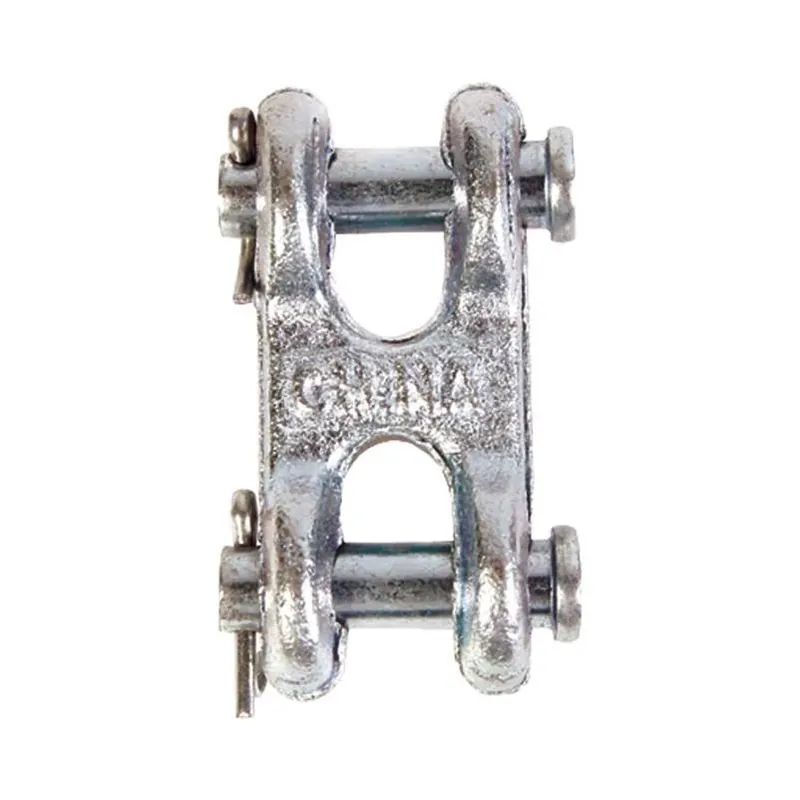 Heavy‑duty Zinc‑coated Carbon Steel Double Clevis – 9,200 lb Load Rating