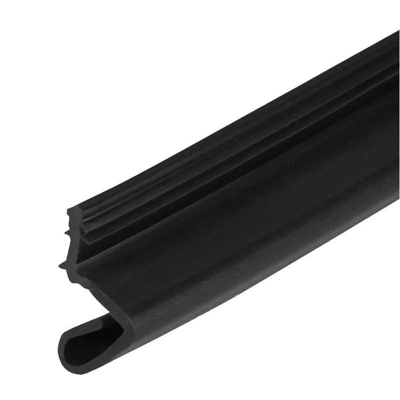 M-d Black Rubber Top & Sides Door Seal – 81" Length, 0.62" Thick, 1" Wide