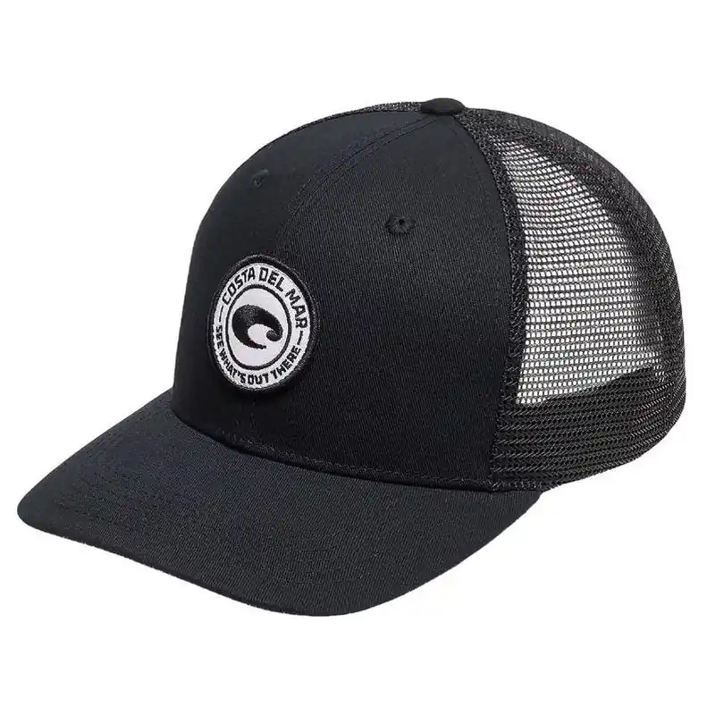 Black Medallion Trucker Cap – Adjustable Unisex Style