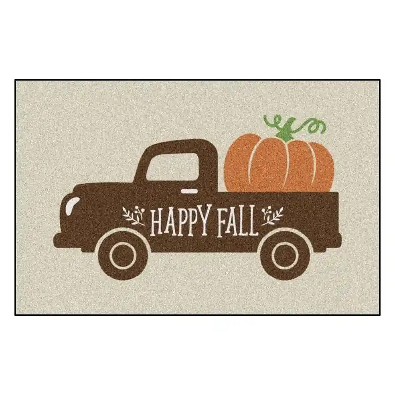 Eco-friendly Multi-color Fall “framers” Outdoor Rubber Door Mat – 30×20 in