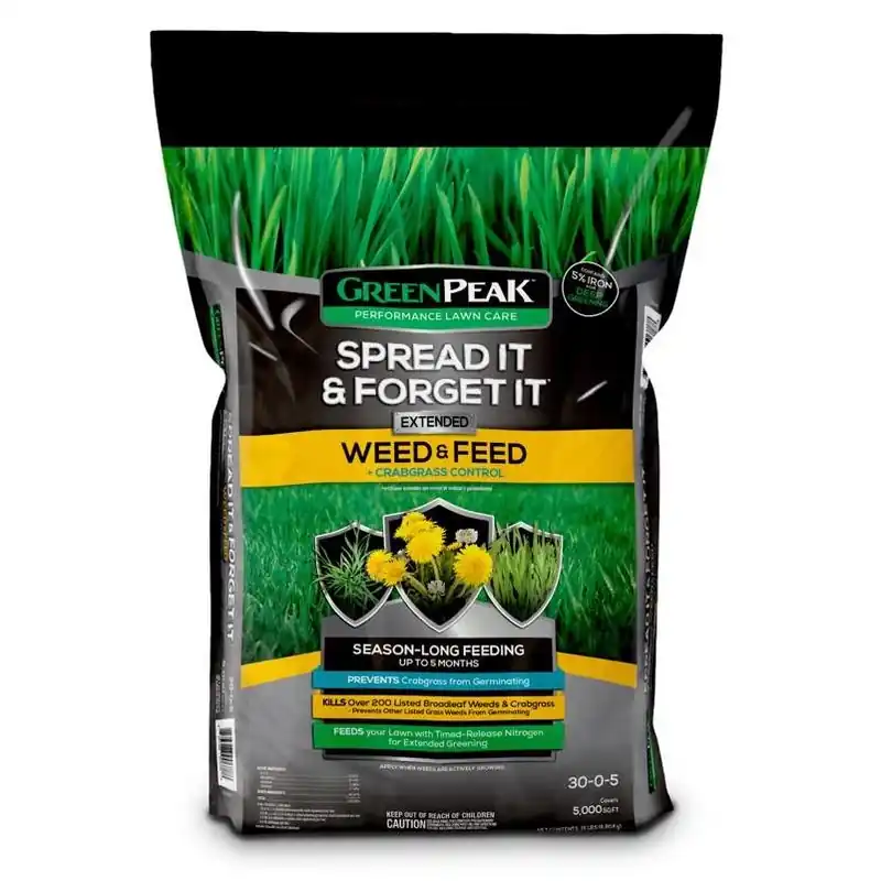 30-0-5 Weed‑and‑feed Granular Lawn Fertilizer – 5,000 sq ft Coverage For All Grass Types