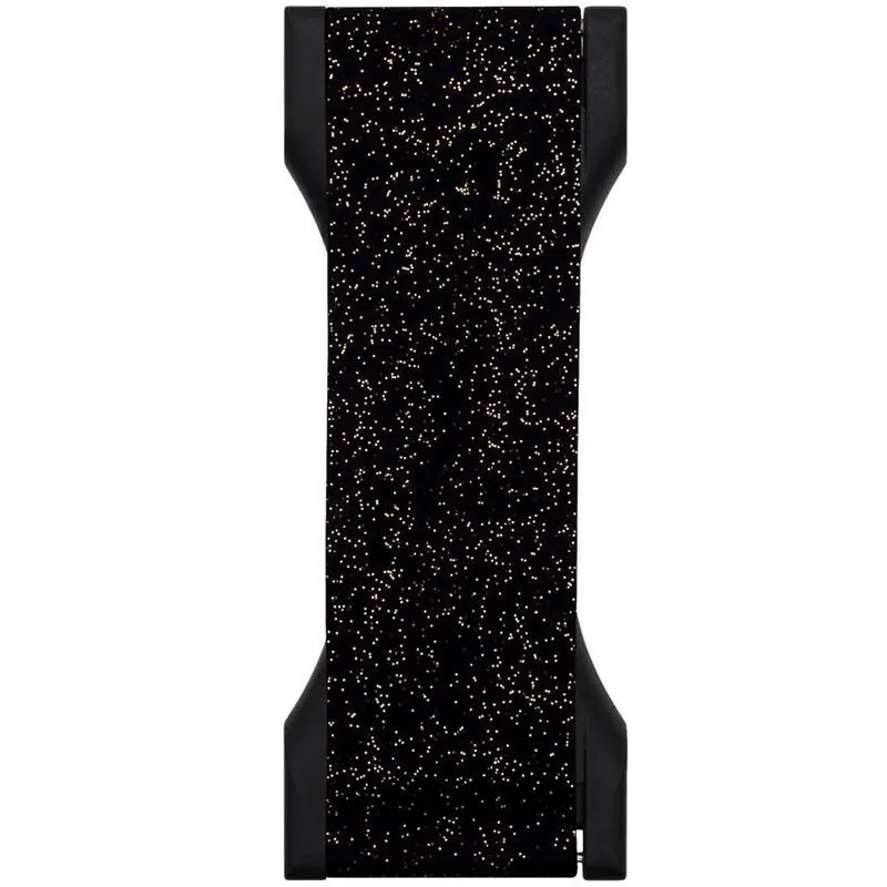 Pro Glitter Phone Grip – Black With Gold Onyx Sparkle, Universal Fit