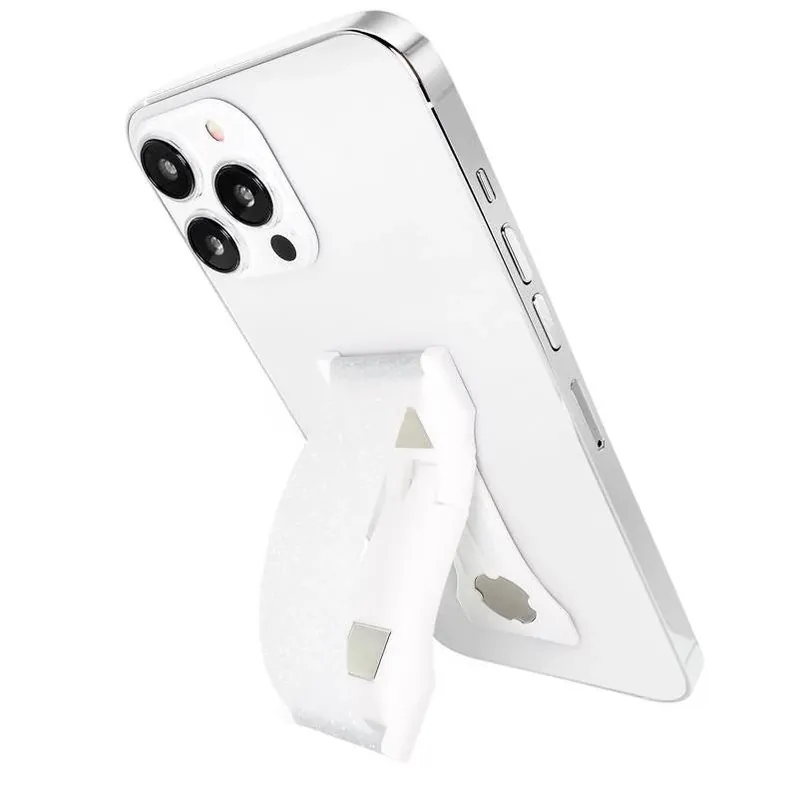 Crystal Clear Glitter Phone Grip & Kickstand – Universal Mobile Holder