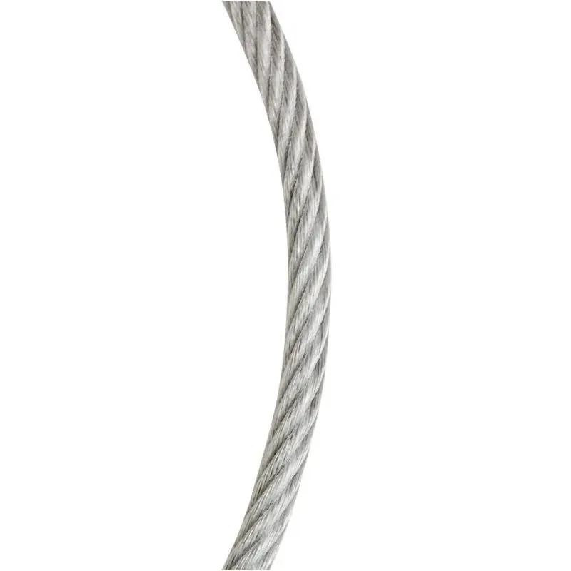Galvanized Clear‑vinyl Wire Rope Cable – 50 ft, 1/8‑3/16 In. Diameter, 340 lb Capacity