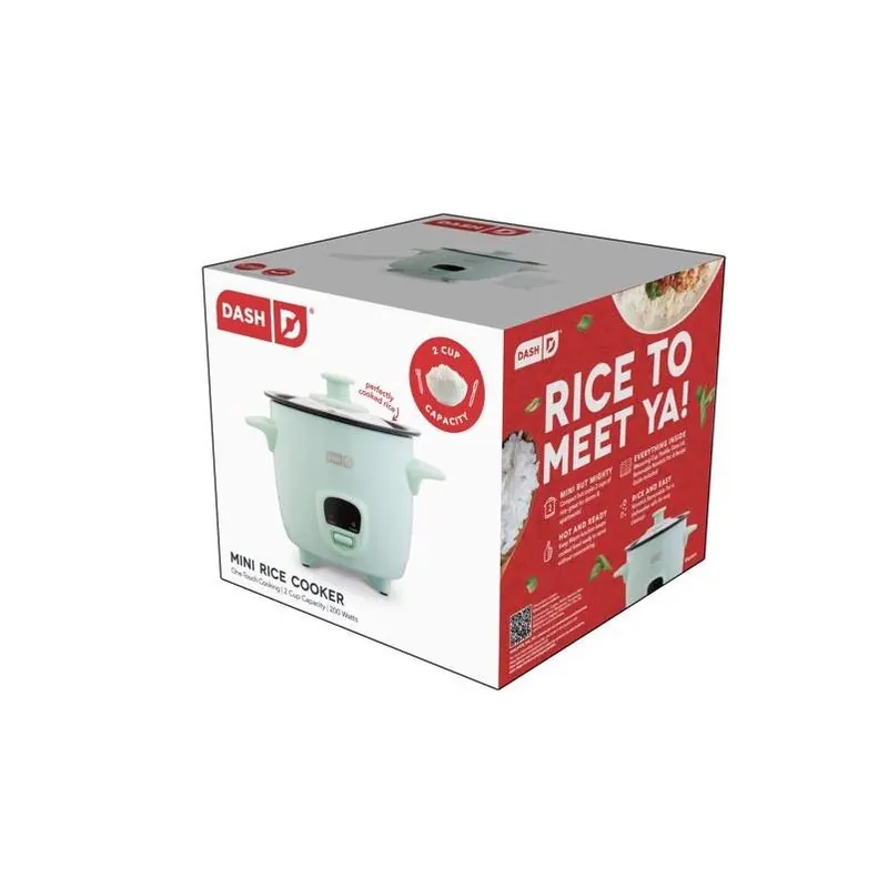2‑cup Blue Rice Cooker – Compact Non‑stick, Keep‑warm & Dishwasher‑safe