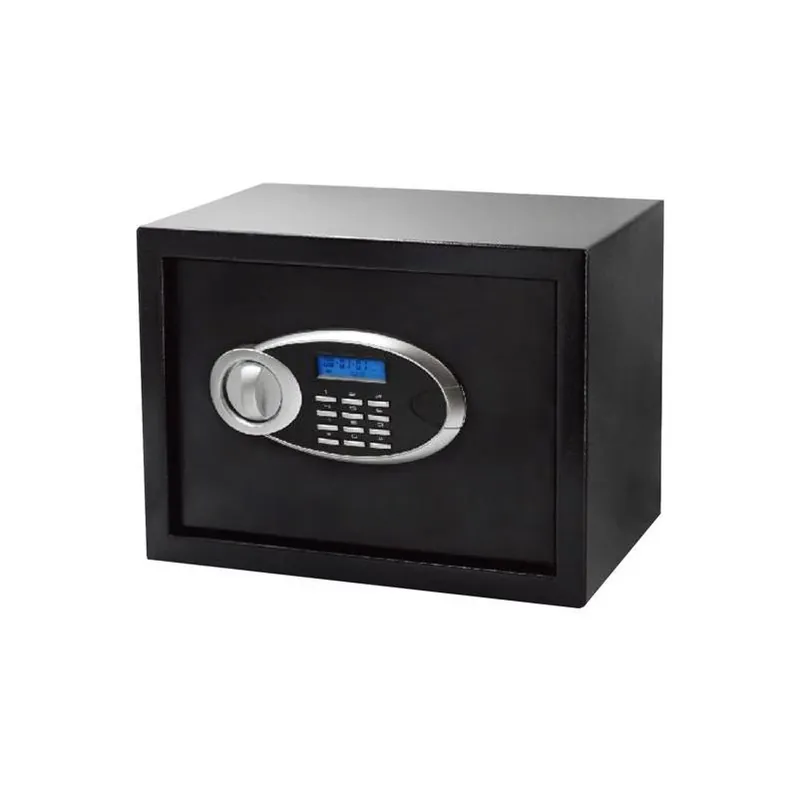 Black Metal Digital Safe With Electronic Lock – Compact Home Security