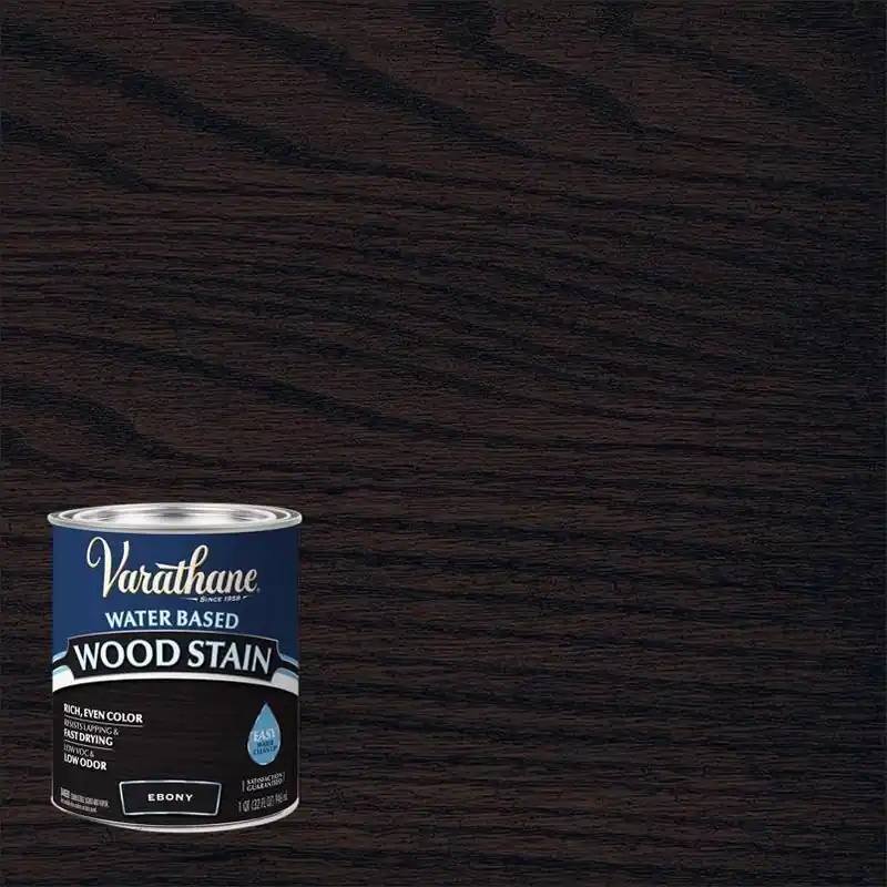 Ebony Semi-transparent Water‑based Wood Stain – 1 quart