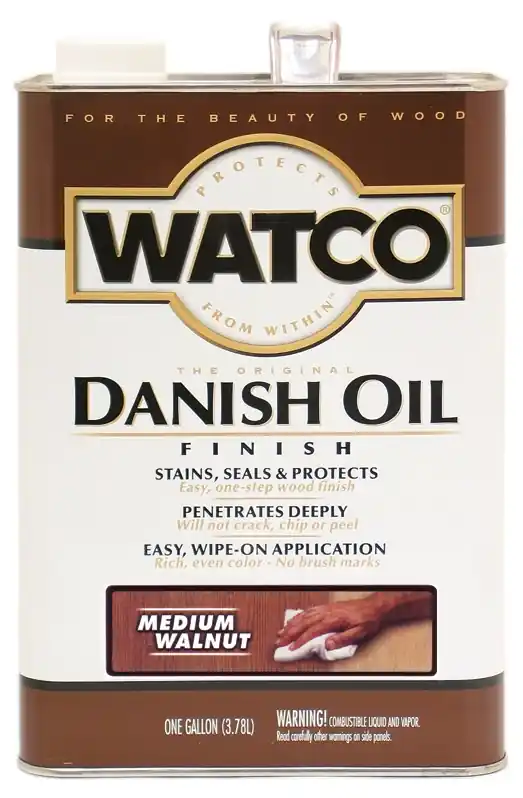Transparent Medium Walnut Oil-based Danish Oil 1 Gal