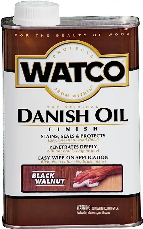 Danish Oil Wood Finish, Black Walnut, 1-pt.