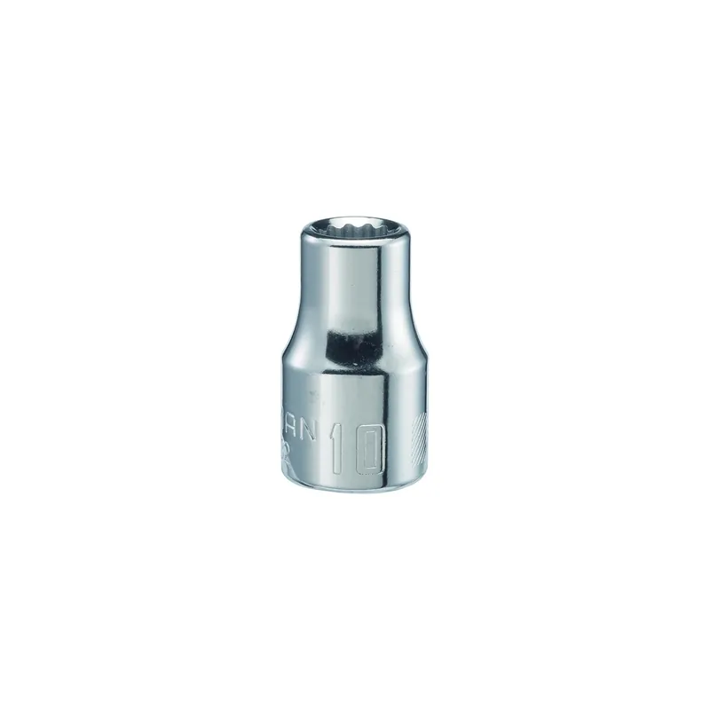 10 Mm X 1/2 In. Drive Metric 12 Point Standard Shallow Socket