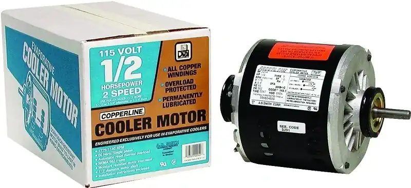 Evaporative Cooler Motor, 2-speed, 1/2-hp, 115-volt