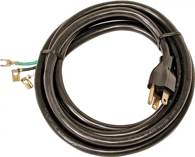 14 Gauge Black Plastic Motor Cord For Evaporative Coolers - 96 Inches