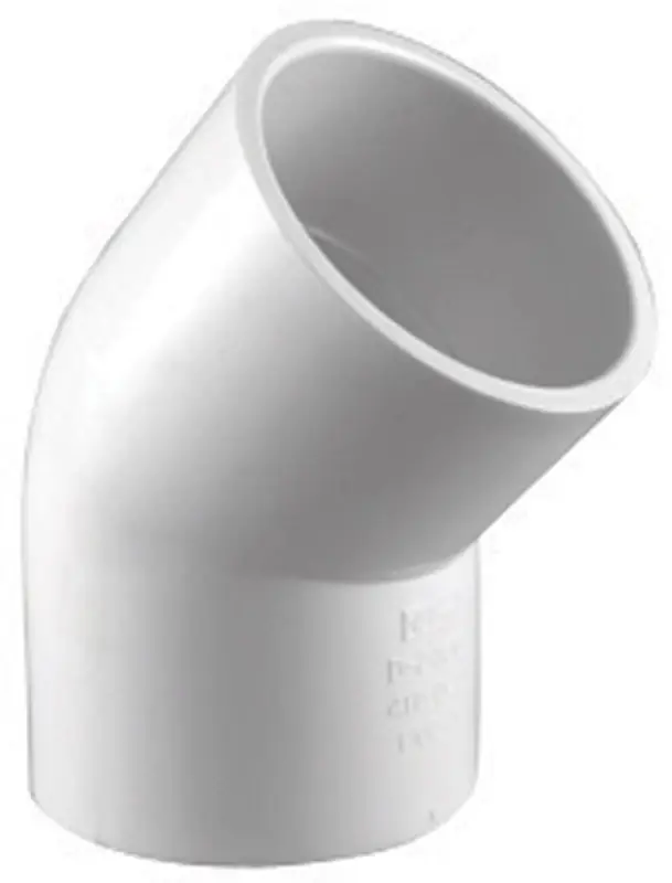 Schedule 40 2-1/2 In. Slip X 2-1/2 In. D Slip Pvc Elbow 1 Pk