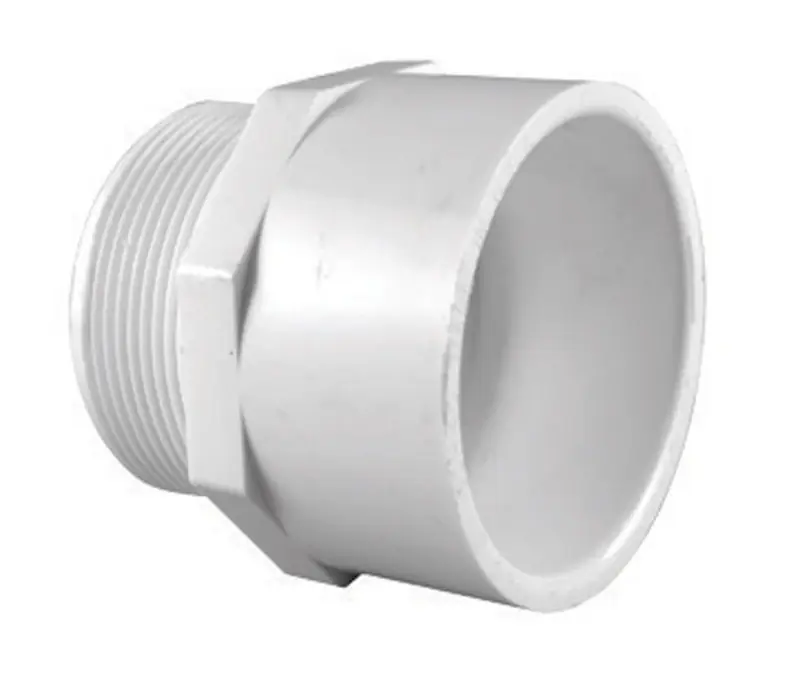 Schedule 40 4 In. Mpt X 4 In. D Slip Pvc 4 In. Adapter 1 Pk