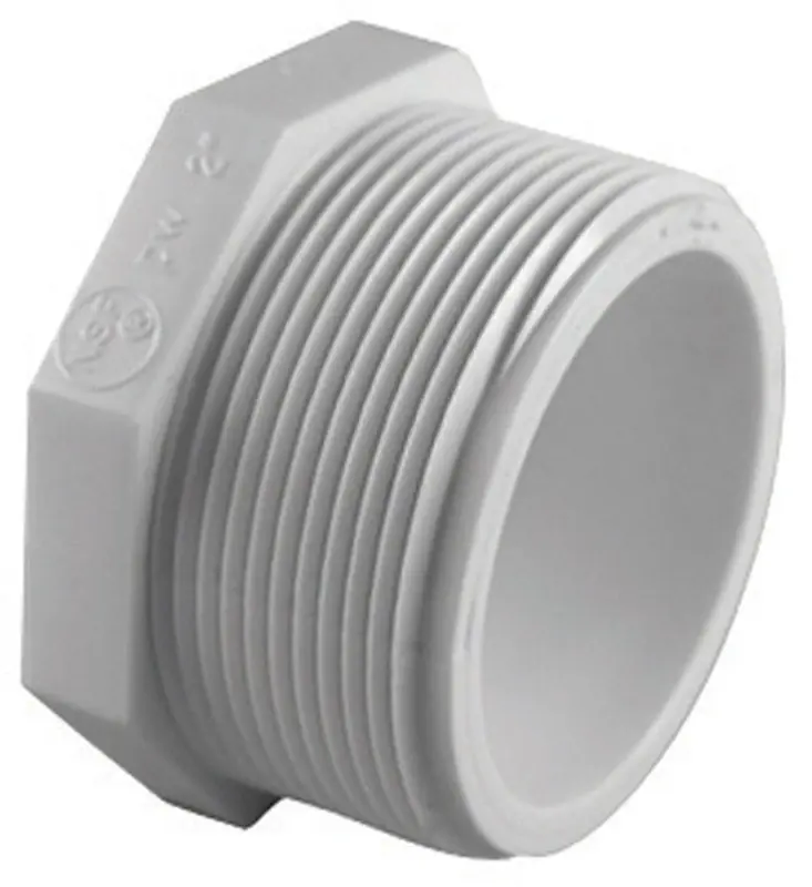 Schedule 40 4 In. Mpt Pvc Plug 1 Pk