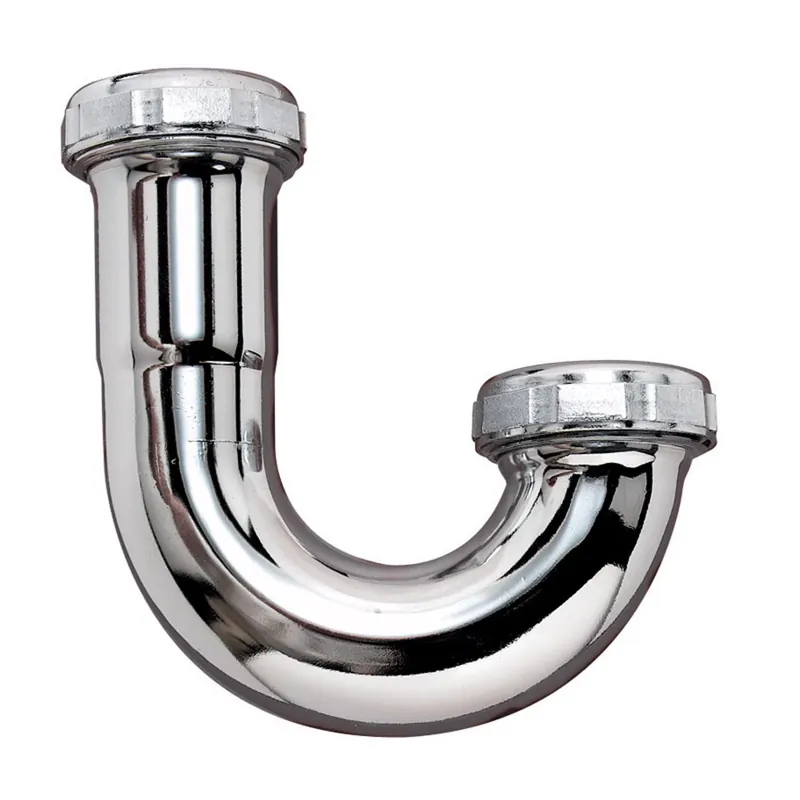 1.5 In. Diameter Brass J-bend With Chrome Plating And Nuts
