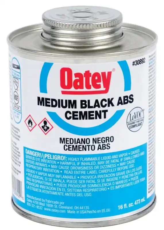 32 Oz. Black Cement For Abs Pipe And Fittings - Model 30902